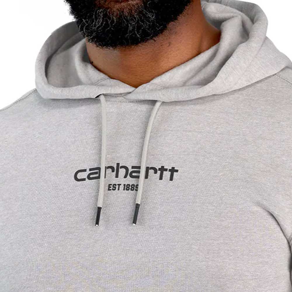 Carhartt Force® Relaxed Fit Lightweight Logo Graphic Hoodie - Asphalt Heather