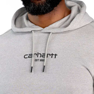 Carhartt Force® Relaxed Fit Lightweight Logo Graphic Hoodie - Asphalt Heather