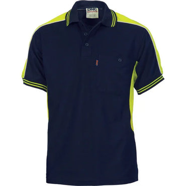DNC Workwear S/S Side/Arm Panel Polo Shirt - RSEA Safety Outlet