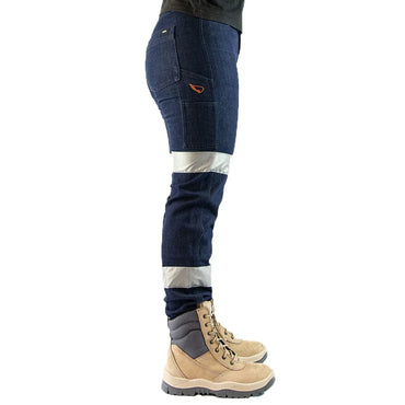 Saint Works Womens Hi-Vis Straight Jean - RSEA Safety Outlet