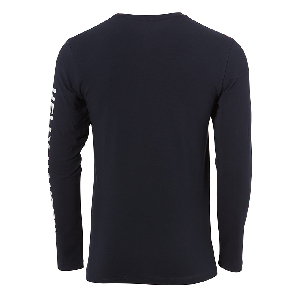 Helly Hansen Graphic Long Sleeve T-Shirt - Navy