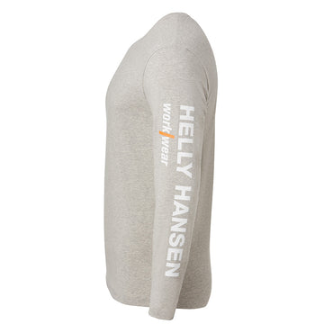 Helly Hansen Graphic Long Sleeve T-Shirt - Grey Melange