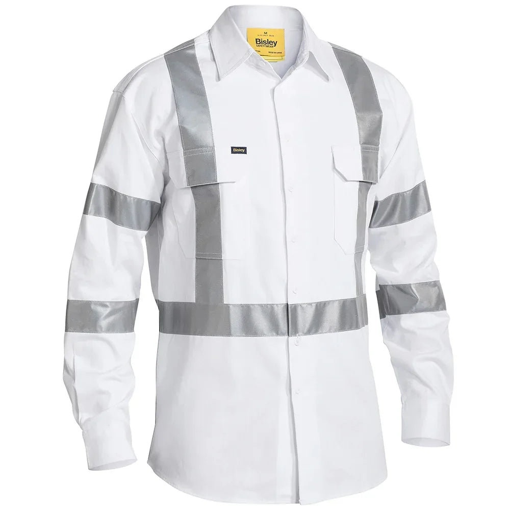 Bisley 3M™ Taped X Back Night Drill Shirt - RSEA Safety Outlet
