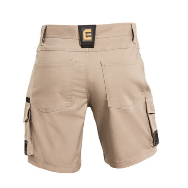 Eleven Workwear Contrast Panel Short - Khaki/Black