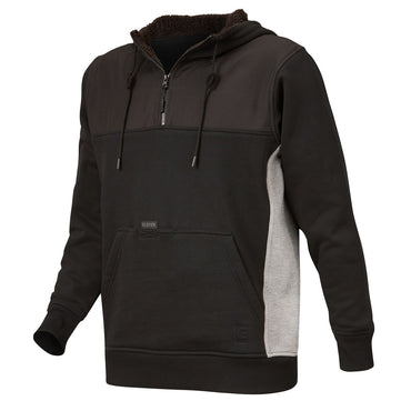 ELEVEN Workwear 1/4 Zip Contrast Panel Hoodie