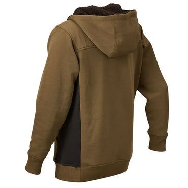 ELEVEN Workwear 1/4 Zip Contrast Panel Hoodie - Olive Black - RSEA Safety Outlet