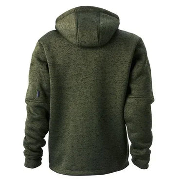 ELEVEN Workwear Marle Bonded Knit Zip Hoodie - Forest Black - RSEA Safety Outlet