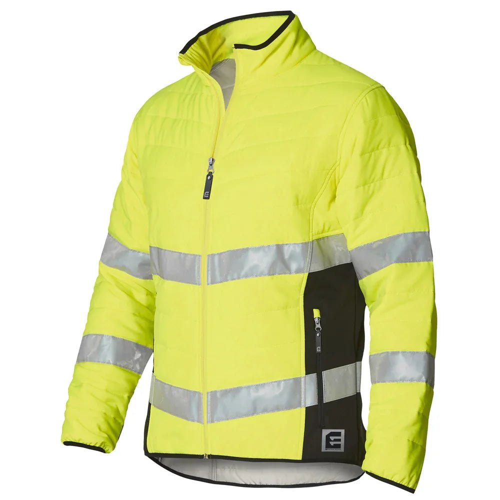 ELEVEN Workwear Hi-Vis Bio-Motion Taped Quilted Jacket - RSEA Safety Outlet