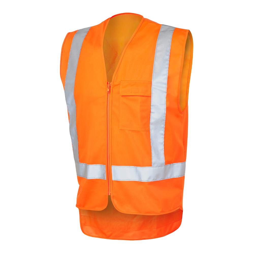 ELEVEN TTMC HiVis Taped Vest - Hi Vis Orange