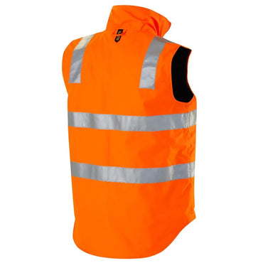 ELEVEN Workwear Day/Night Hi-Vis 3M 'Hoop' Taped Reversible Vest - RSEA Safety Outlet