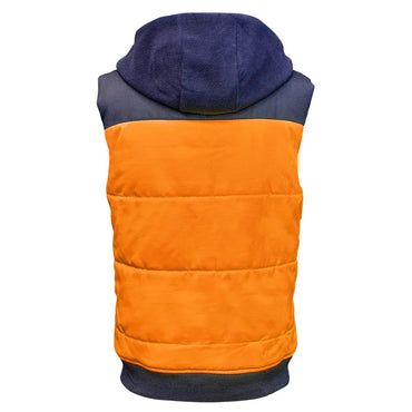 ELEVEN Workwear Hi-Vis Spliced Quilted Vest w/ Fleece Hood - RSEA Safety Outlet