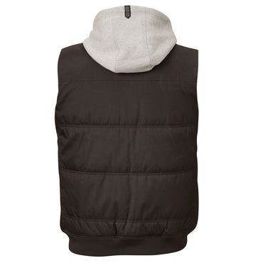 ELEVEN Workwear Quilted Vest with Fleece Hood