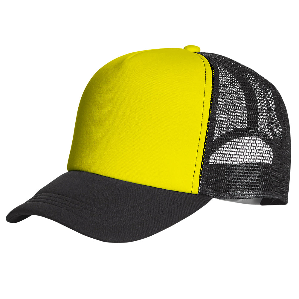 ELEVEN Workwear Snapback Trucker Cap - Fluoro Yellow Black - RSEA Safety Outlet