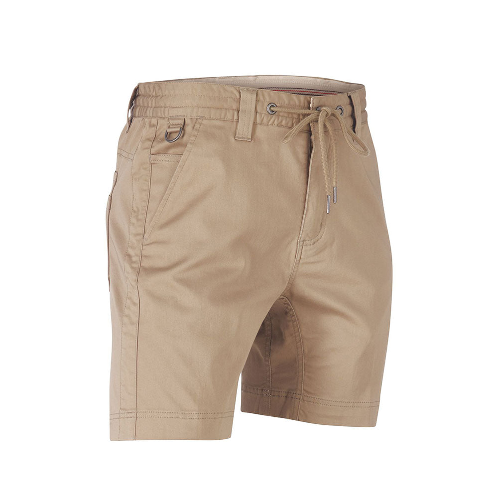 Hammer + Field Workwear Tapered Stretch Seam Detailed Short - Tan