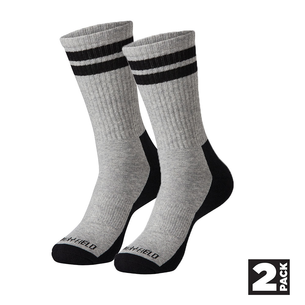 Hammer + Field Crew Stripe Socks 2x Pack