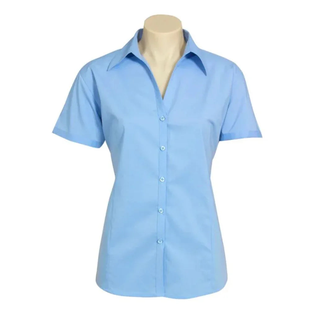 Biz Collection Shirt Ladies Short Sleeve Stretch Metro - RSEA Safety Outlet