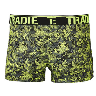 TRADIE Workwear Men's Lime Honeycomb Printed Trunk - RSEA Safety Outlet