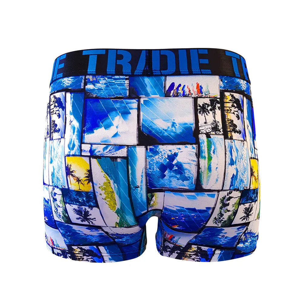 TRADIE Workwear Men's Surf Splice Printed Trunk - RSEA Safety Outlet
