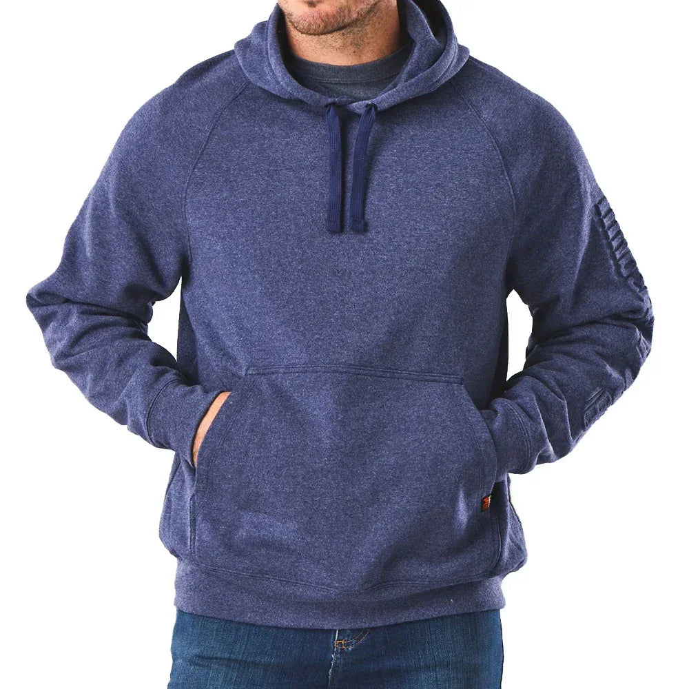 Timberland PRO Embossed Logo Hoodie - Navy Heather - RSEA Safety Outlet