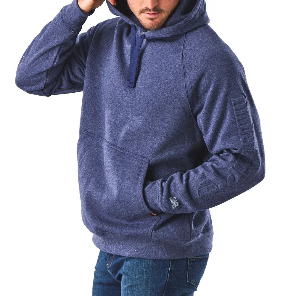 Timberland PRO Embossed Logo Hoodie - Navy Heather - RSEA Safety Outlet
