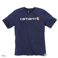 Carhartt Core Logo Short Sleeve T-Shirt - Navy - RSEA Safety Outlet