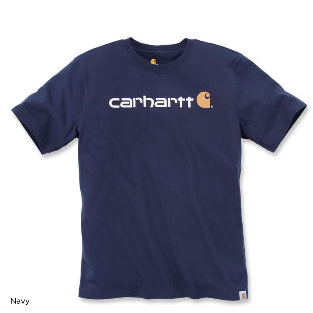 Carhartt Core Logo Short Sleeve T-Shirt - Navy