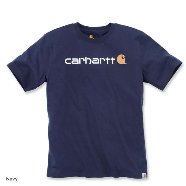 Carhartt Core Logo Short Sleeve T-Shirt - Navy
