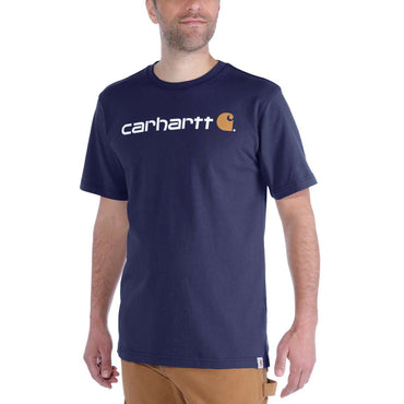 Carhartt Core Logo Short Sleeve T-Shirt - Navy