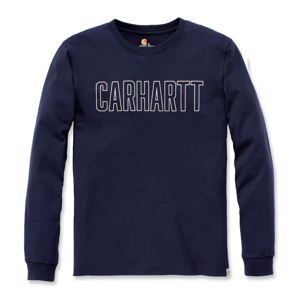 Carhartt Block Logo L/S T-Shirt - RSEA Safety Outlet