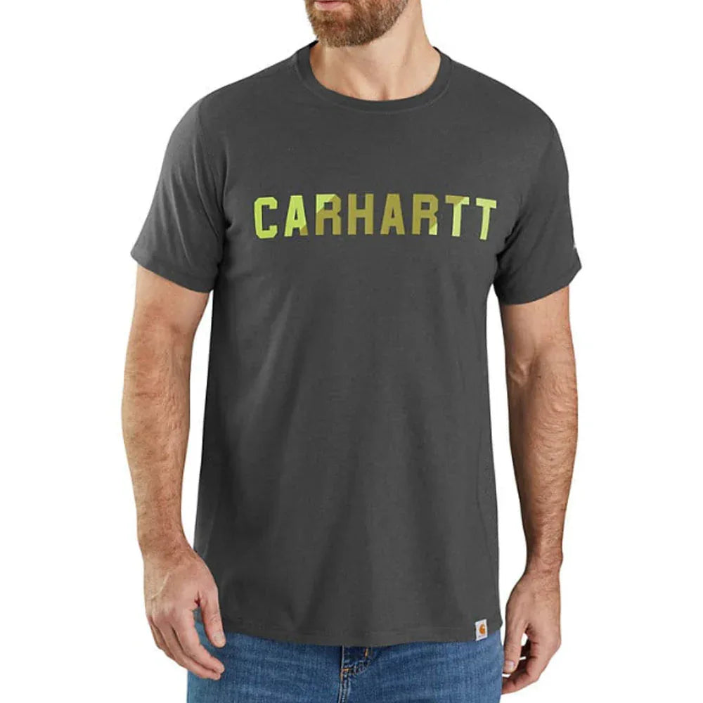 Carhartt Force® Relaxed Fit Midweight S/S Block Logo Graphic T-Shirt - RSEA Safety Outlet