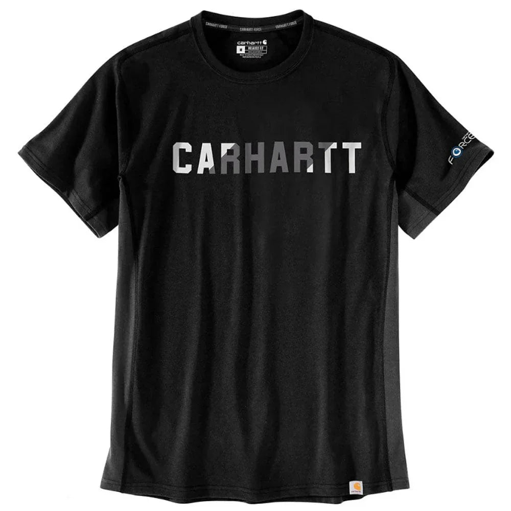 Carhartt Force® Relaxed Fit Midweight S/S Block Logo Graphic T-Shirt - RSEA Safety Outlet