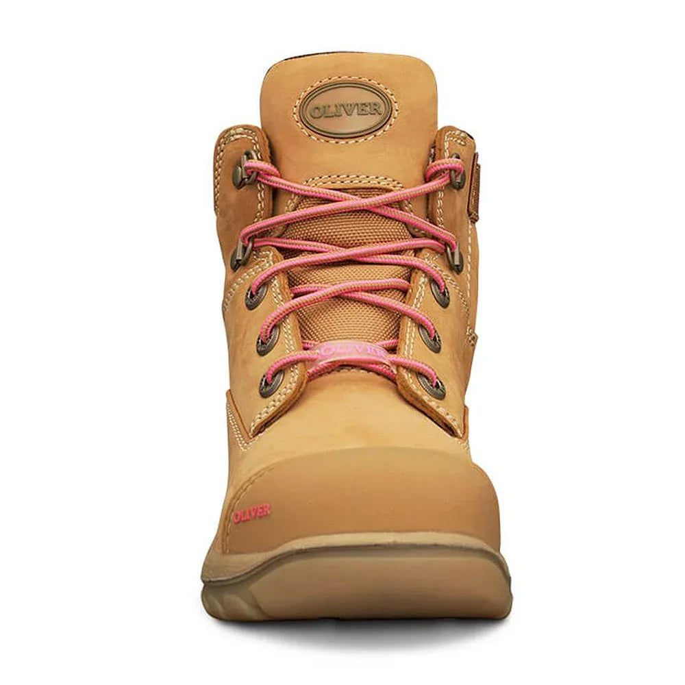 Oliver Women's Wheat Zip Sided Safety Boots 49-432Z - RSEA Safety Outlet