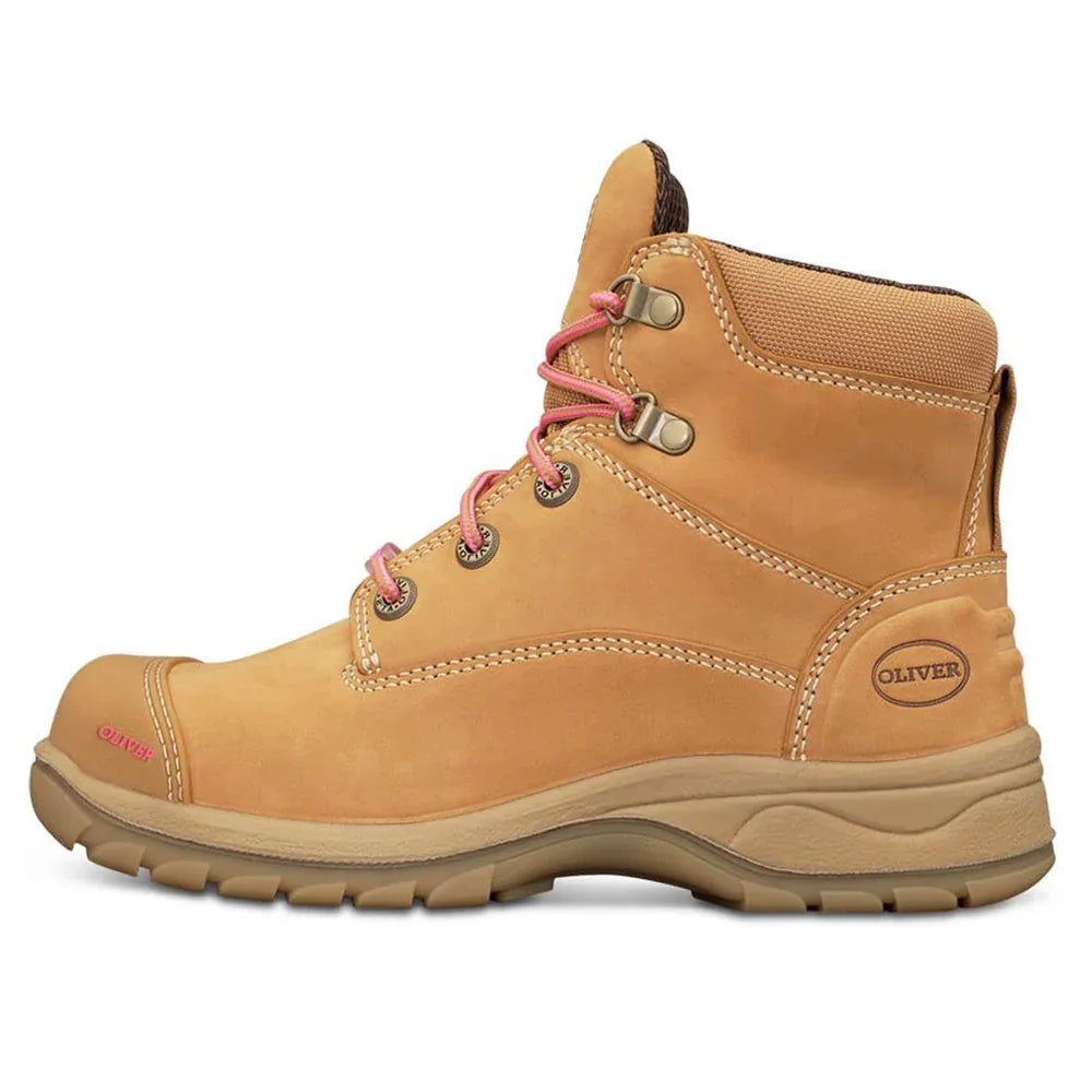 Oliver Women's Wheat Zip Sided Safety Boots 49-432Z - RSEA Safety Outlet