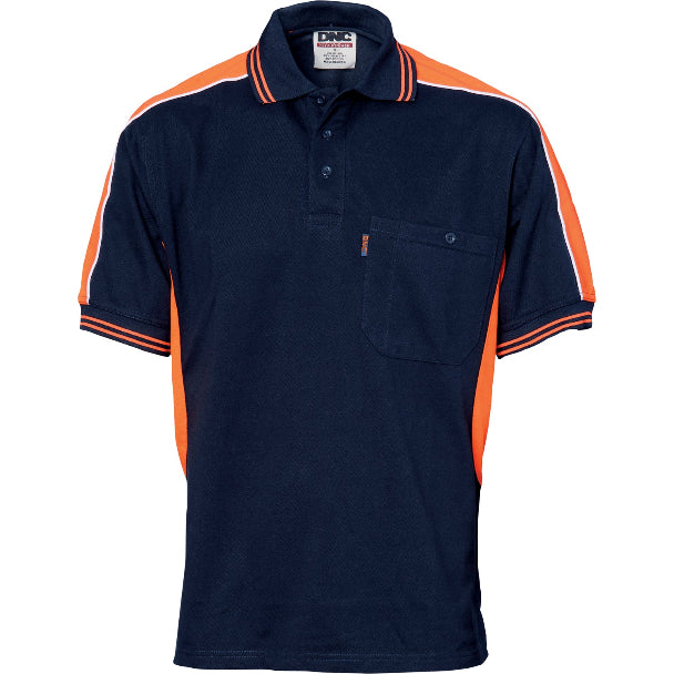 DNC Workwear S/S Side/Arm Panel Polo Shirt