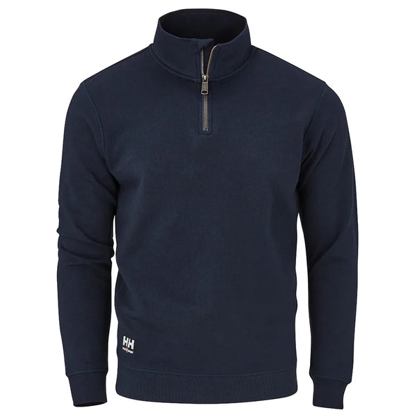Helly Hansen Oxford Half Zip Sweatshirt - Navy | RSEA Safety Outlet