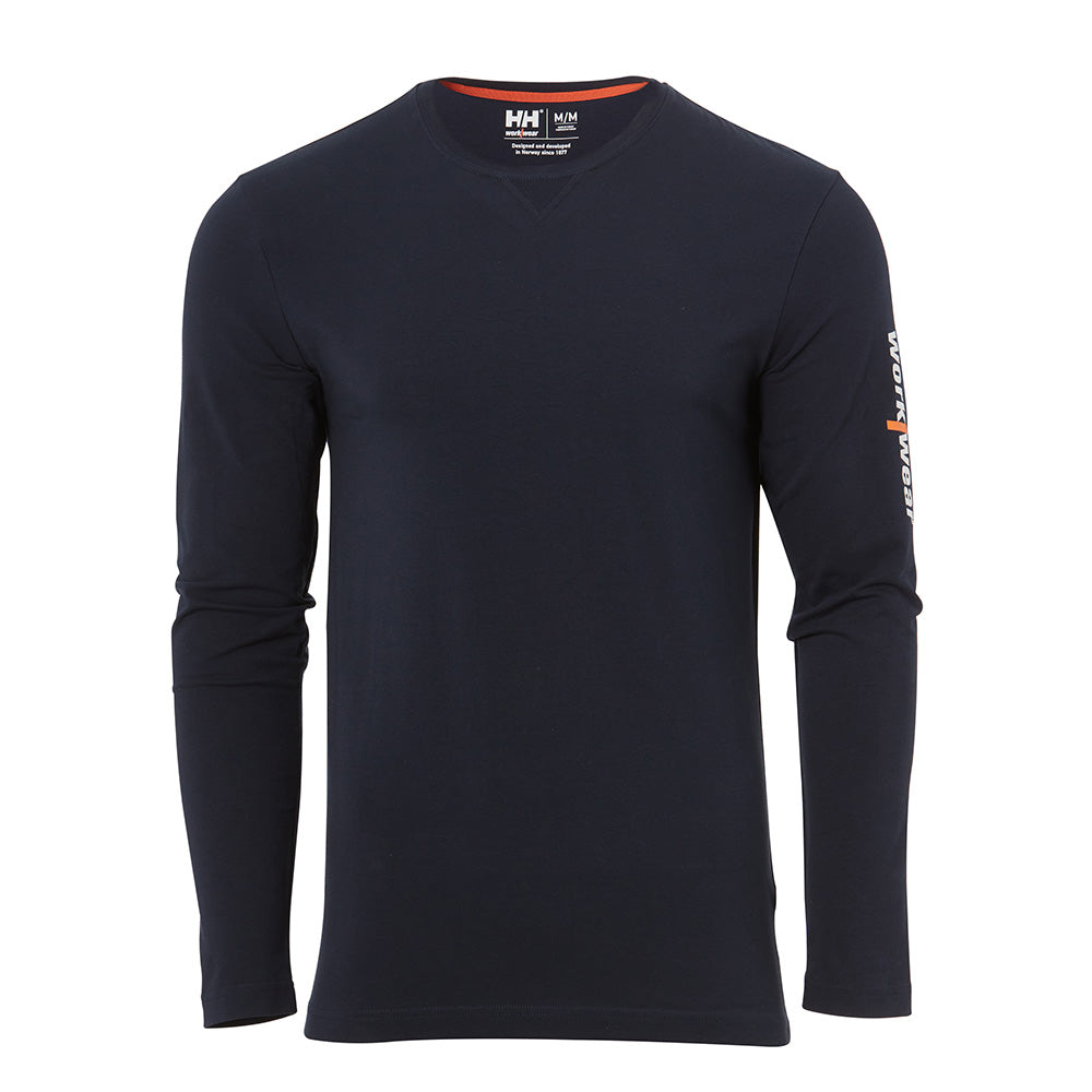 Helly Hansen Graphic Long Sleeve T-Shirt - Navy