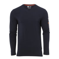 Helly Hansen Graphic Long Sleeve T-Shirt - Navy