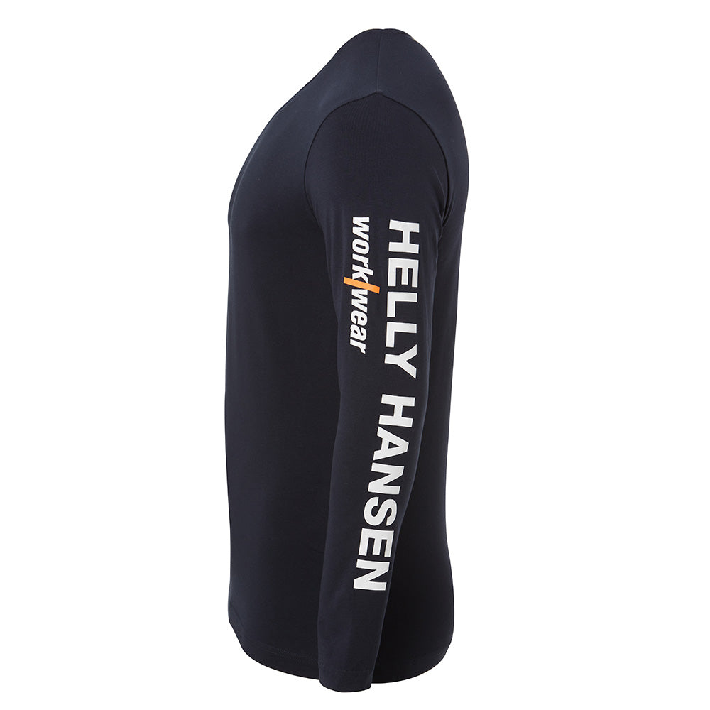 Helly Hansen Graphic Long Sleeve T-Shirt - Navy