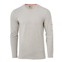 Helly Hansen Graphic Long Sleeve T-Shirt - Grey Melange