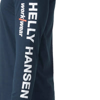 Helly Hansen Classic Logo Longsleeve T-Shirt - Navy - RSEA Safety Outlet