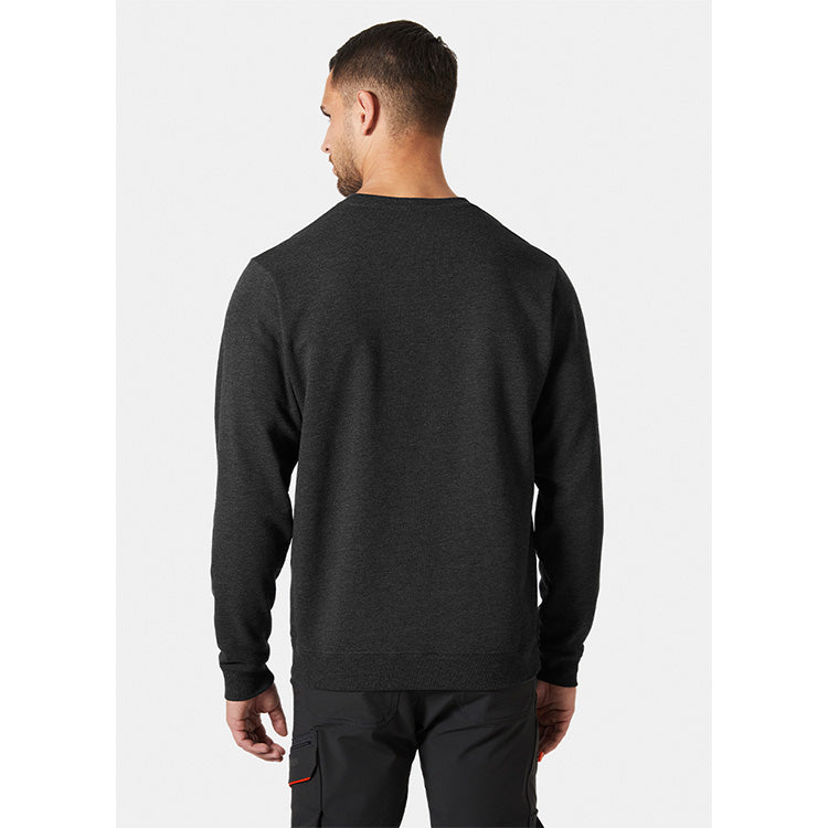 Helly Hansen Classic Logo Sweatshirt - Black Melange - RSEA Safety Outlet