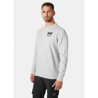 Helly Hansen Classic Logo Sweatshirt - Light Grey Melange - RSEA Safety Outlet