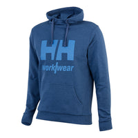 Helly Hansen Logo Hoodie - Deep Steel Melange - RSEA Safety Outlet