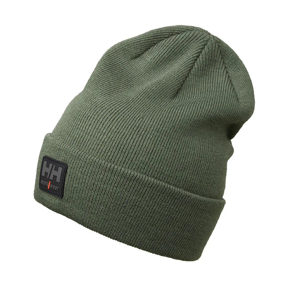 Helly Hansen Classic Logo Cuff Beanie - Army Green - RSEA Safety Outlet