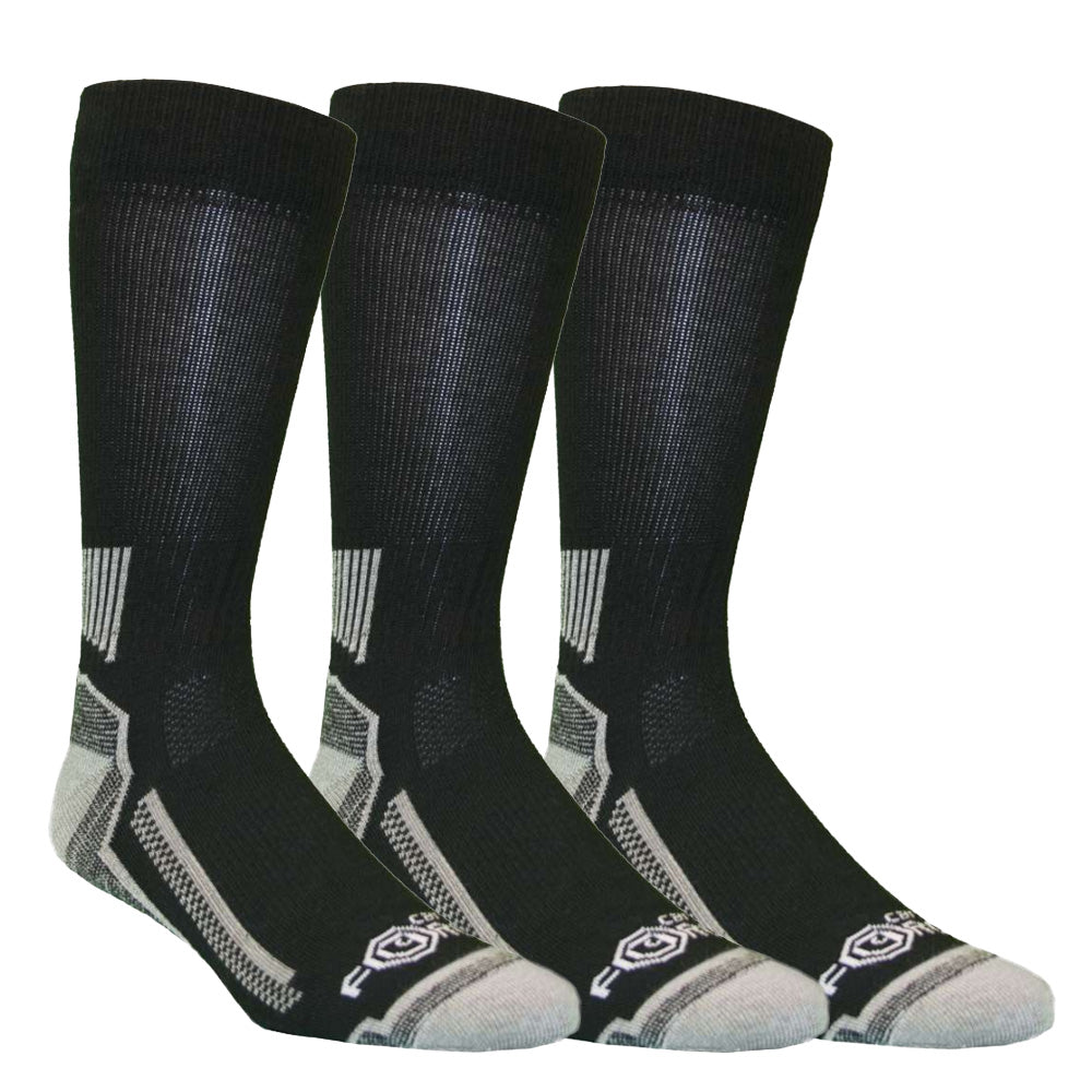 Carhartt Force Crew Socks (Pk 3) - Black - RSEA Safety Outlet
