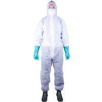 Blue Rapta SPP Non-Woven Disposable Coverall - White