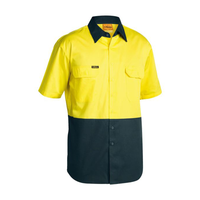 Bisley Hi Vis 2 Tone Cool Lightweight Short Sleeve