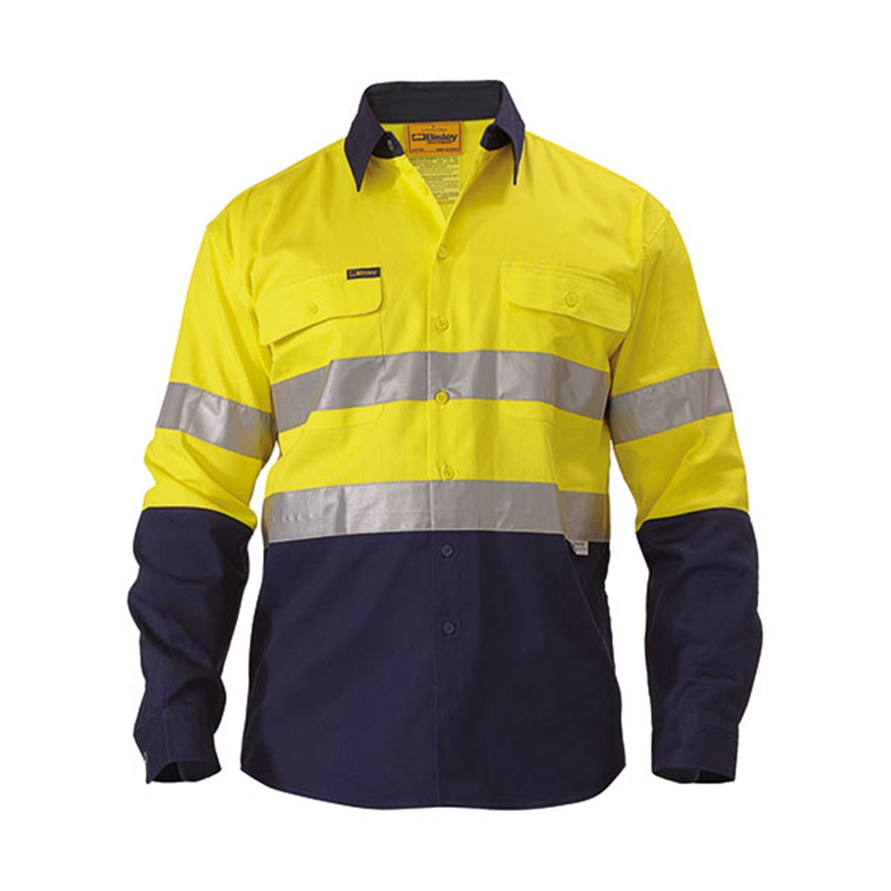 Bisley 3M Taped 2-Tone Hi-Vis Drill Shirt