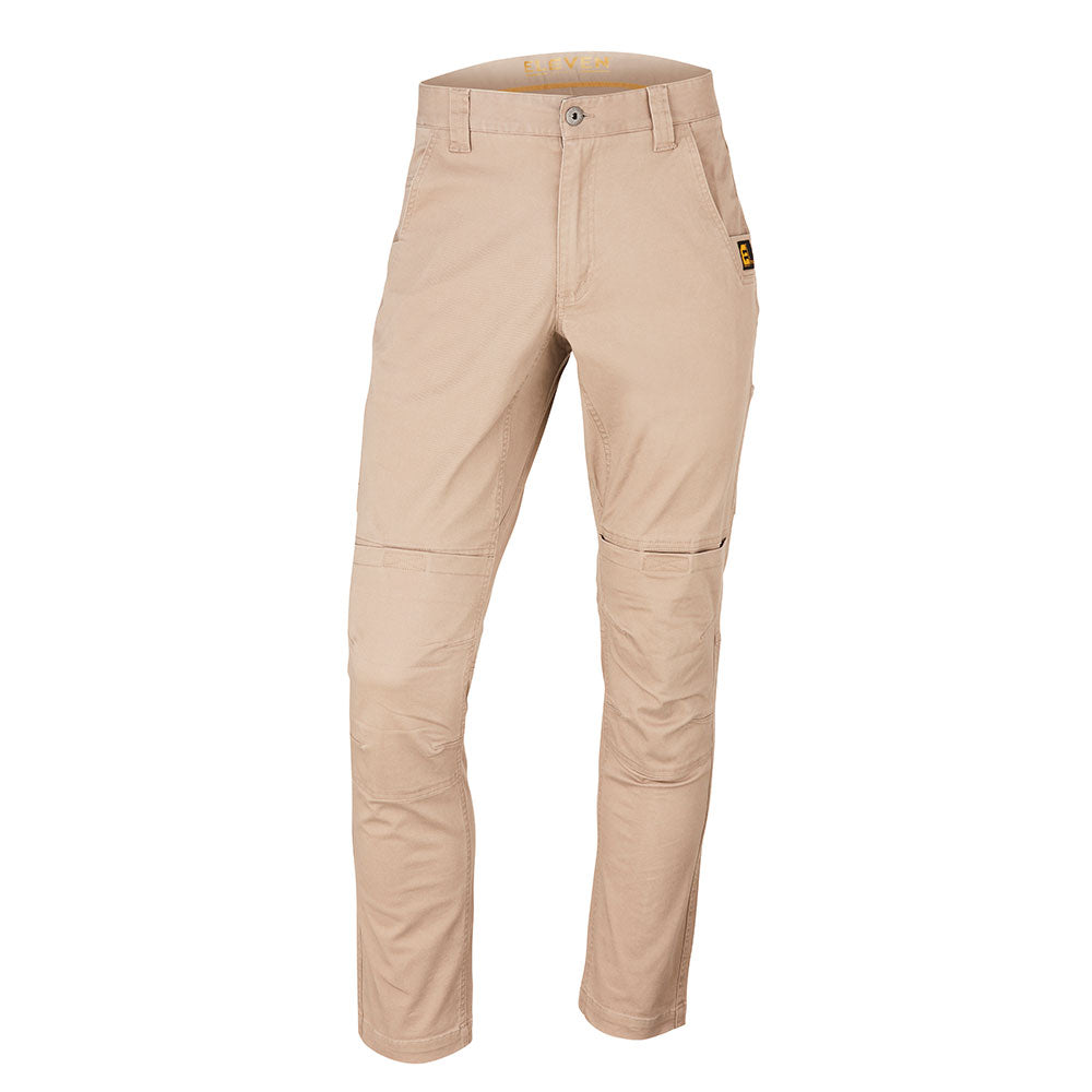 Eleven Workwear Anvil Tapered Stretch Pant - Khaki - RSEA Safety Outlet