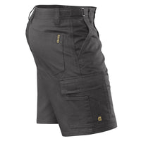 ELEVEN Workwear Essential Drill Cargo Work Short - Charcoal - RSEA Safety Outlet